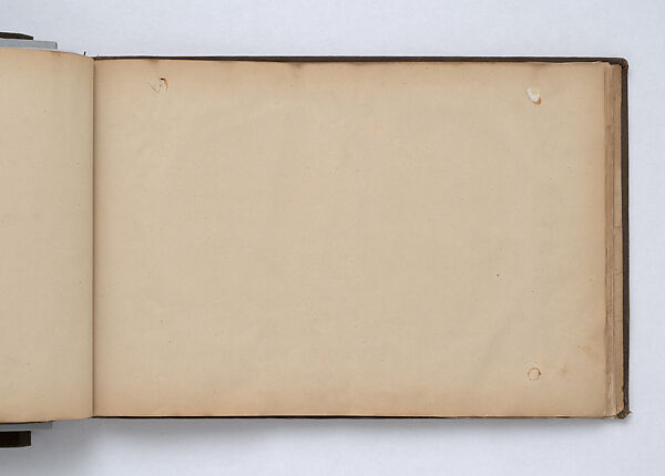 Scrapbook, John Singer Sargent (American, Florence 1856–1925 London), Album containing ephemera and drawings (pencil and gouache on paper), American