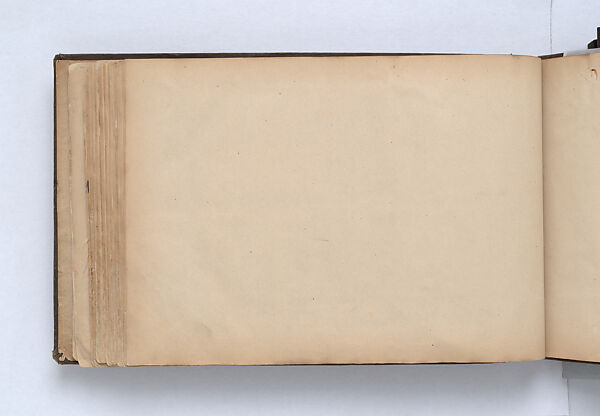 Scrapbook, John Singer Sargent (American, Florence 1856–1925 London), Album containing ephemera and drawings (pencil and gouache on paper), American