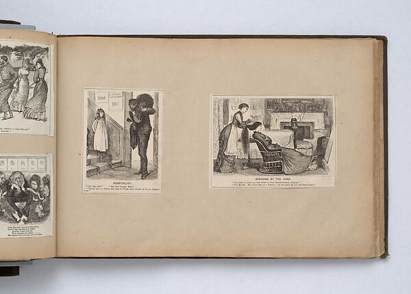 Scrapbook, John Singer Sargent (American, Florence 1856–1925 London), Album containing ephemera and drawings (pencil and gouache on paper), American