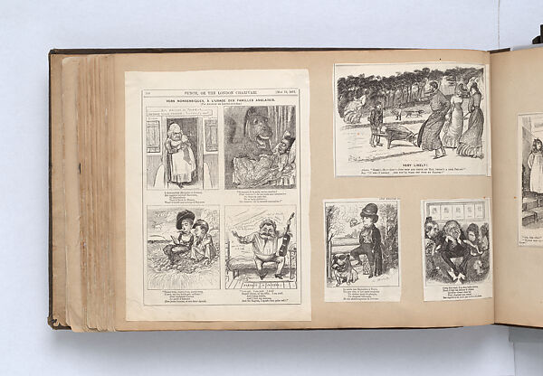 Scrapbook, John Singer Sargent (American, Florence 1856–1925 London), Album containing ephemera and drawings (pencil and gouache on paper), American