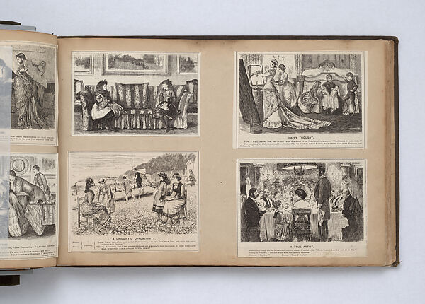 Scrapbook, John Singer Sargent (American, Florence 1856–1925 London), Album containing ephemera and drawings (pencil and gouache on paper), American