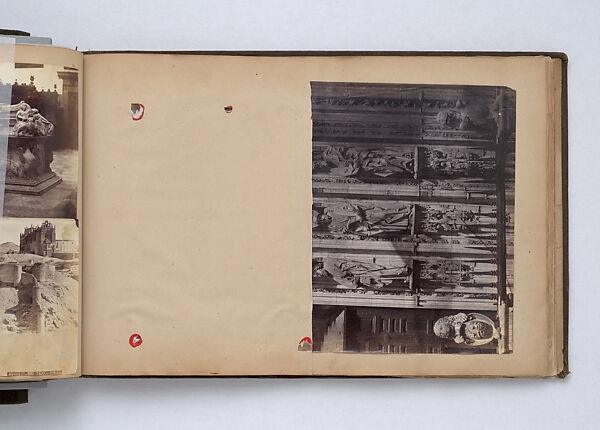 Scrapbook, John Singer Sargent (American, Florence 1856–1925 London), Album containing ephemera and drawings (pencil and gouache on paper), American