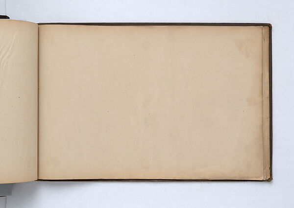 Scrapbook, John Singer Sargent (American, Florence 1856–1925 London), Album containing ephemera and drawings (pencil and gouache on paper), American