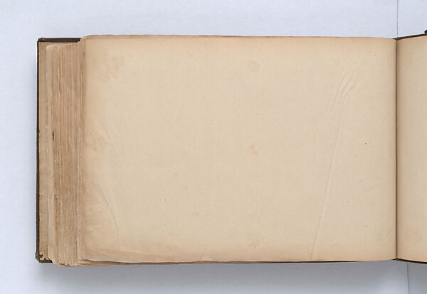 Scrapbook, John Singer Sargent (American, Florence 1856–1925 London), Album containing ephemera and drawings (pencil and gouache on paper), American