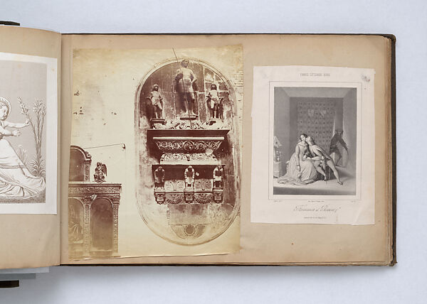 Scrapbook, John Singer Sargent (American, Florence 1856–1925 London), Album containing ephemera and drawings (pencil and gouache on paper), American