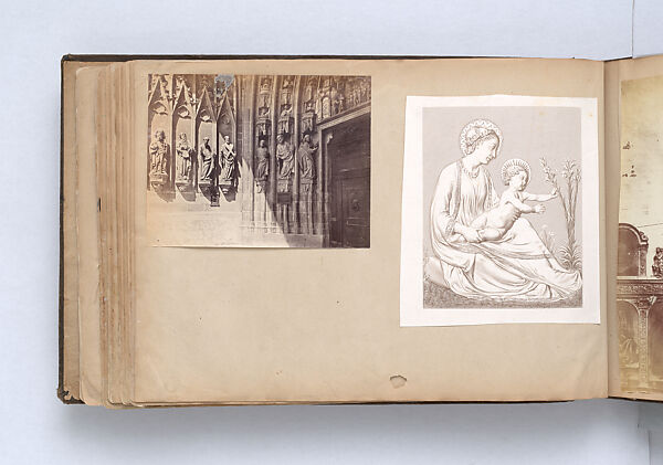 Scrapbook, John Singer Sargent (American, Florence 1856–1925 London), Album containing ephemera and drawings (pencil and gouache on paper), American