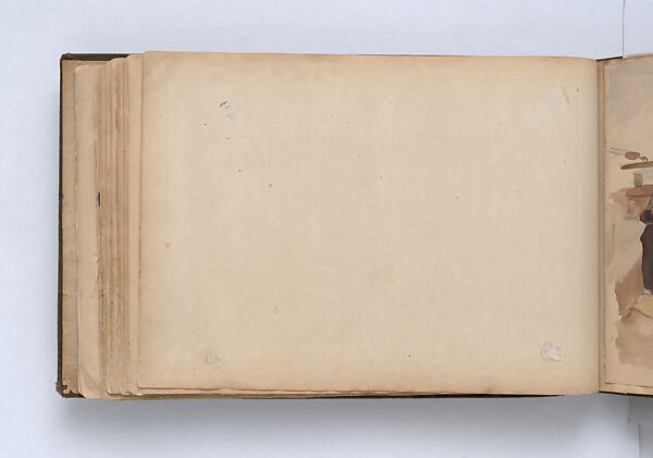 Scrapbook, John Singer Sargent (American, Florence 1856–1925 London), Album containing ephemera and drawings (pencil and gouache on paper), American