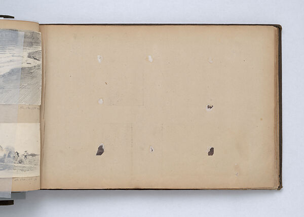 Scrapbook, John Singer Sargent (American, Florence 1856–1925 London), Album containing ephemera and drawings (pencil and gouache on paper), American