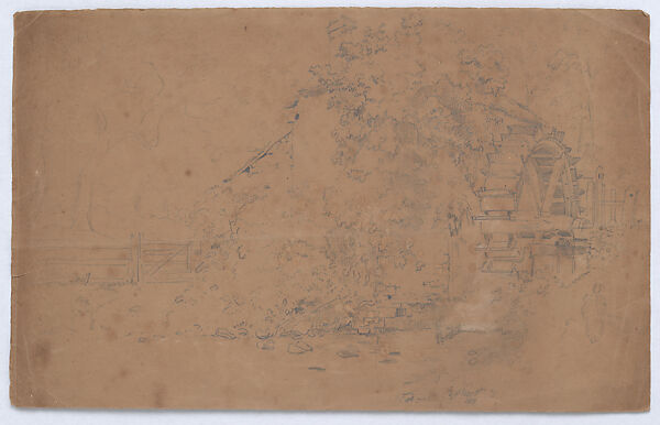 Scrapbook, John Singer Sargent (American, Florence 1856–1925 London), Album containing ephemera and drawings (pencil and gouache on paper), American