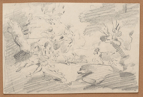 Scrapbook, John Singer Sargent (American, Florence 1856–1925 London), Album containing ephemera and drawings (pencil and gouache on paper), American