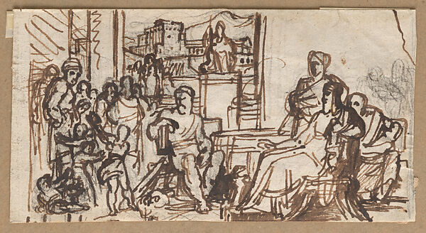 Scrapbook, John Singer Sargent (American, Florence 1856–1925 London), Album containing ephemera and drawings (pencil and gouache on paper), American