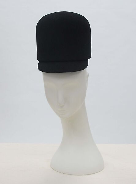 Hat, House of Balenciaga (French, founded 1937), wool, silk, French 