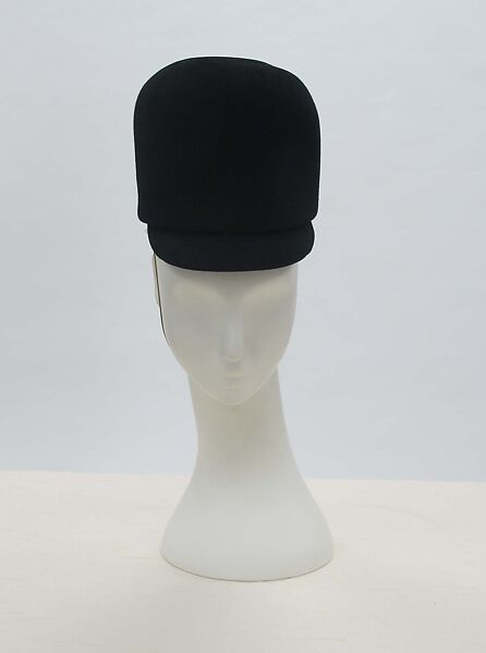 Hat, House of Balenciaga (French, founded 1937), wool, silk, French 