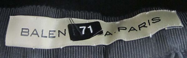 Hat, House of Balenciaga (French, founded 1937), wool, silk, French