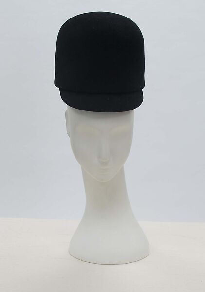 Hat, House of Balenciaga (French, founded 1937), wool, silk, French 