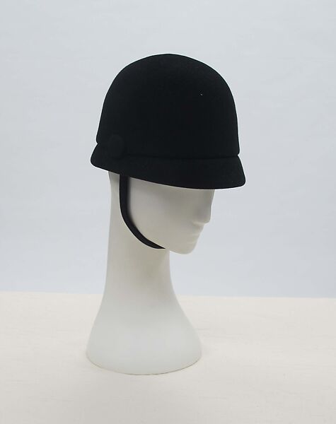 Hat, House of Balenciaga (French, founded 1937), wool, silk, French 