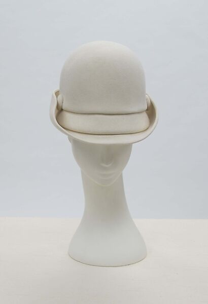 Hat, House of Balenciaga (French, founded 1937), wool, silk, French 