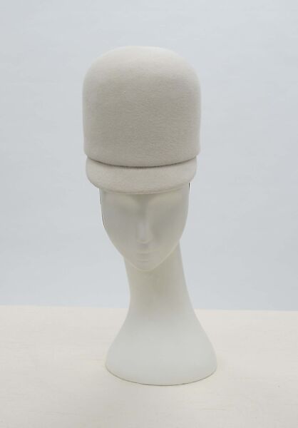 Hat, House of Balenciaga (French, founded 1937), wool, silk, French 