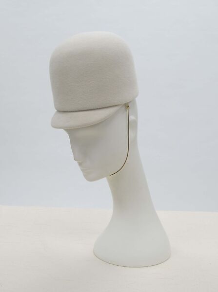 Hat, House of Balenciaga (French, founded 1937), wool, silk, French