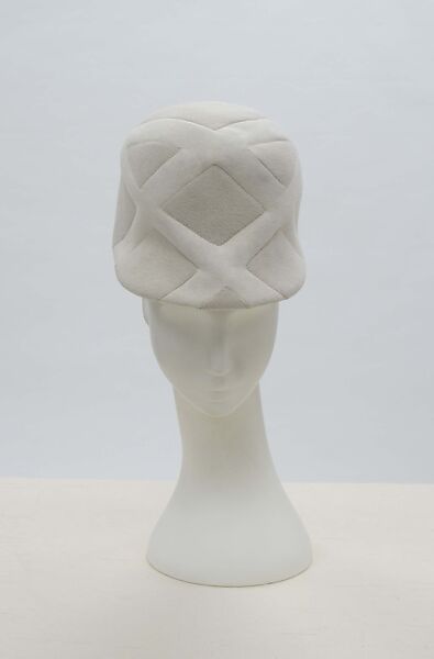 Hat, House of Balenciaga (French, founded 1937), wool, silk, French 