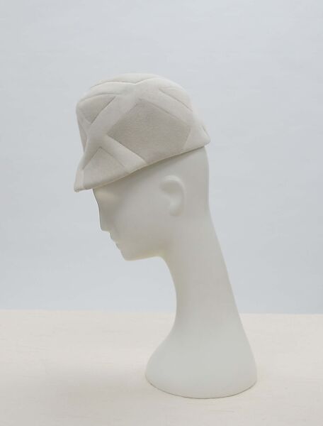 Hat, House of Balenciaga (French, founded 1937), wool, silk, French