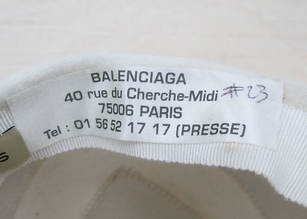 Hat, House of Balenciaga (French, founded 1937), wool, silk, French