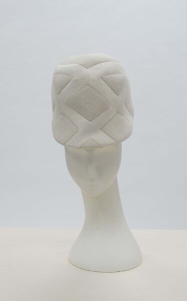 Hat, House of Balenciaga (French, founded 1937), wool, silk, French 