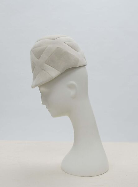 Hat, House of Balenciaga (French, founded 1937), wool, silk, French