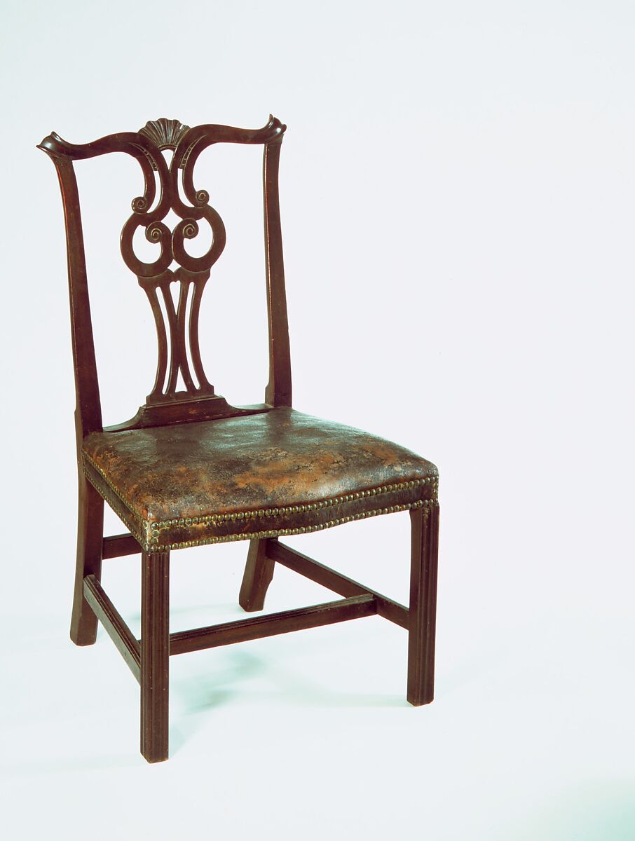 Side Chair, Mahogany, maple, American