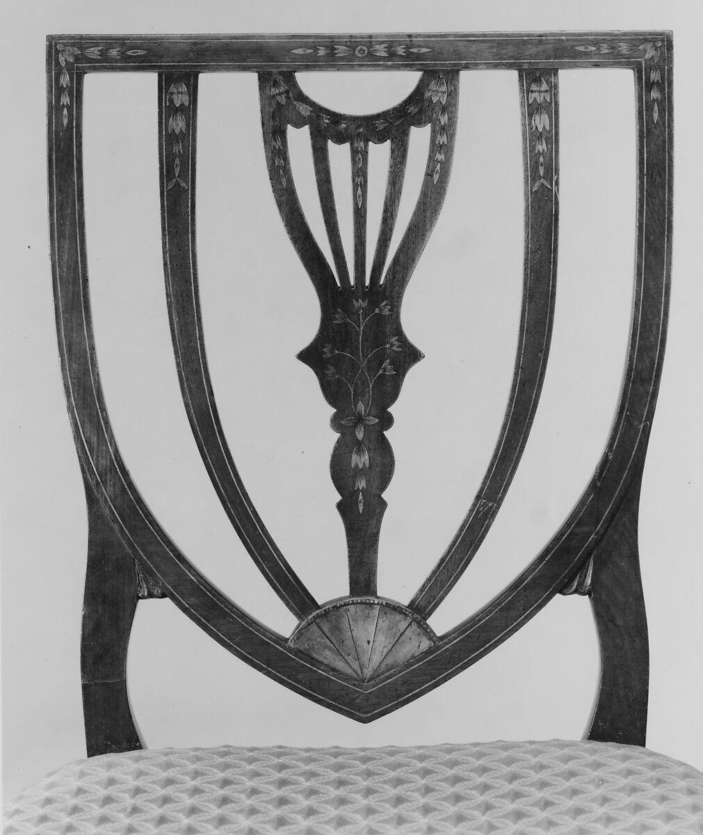 Side Chair, Mahogany, maple, American