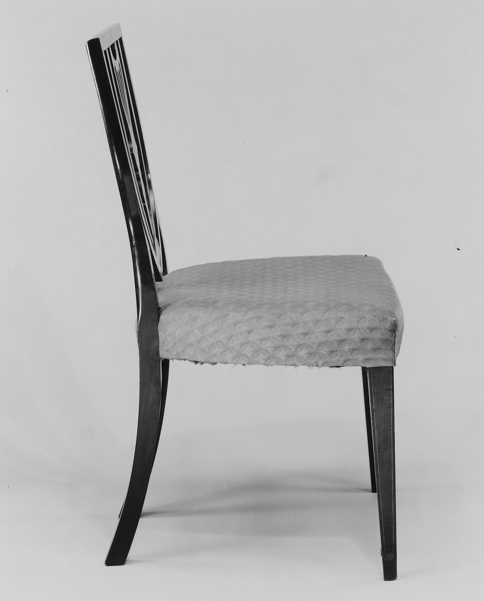 Side Chair, Mahogany, maple, American