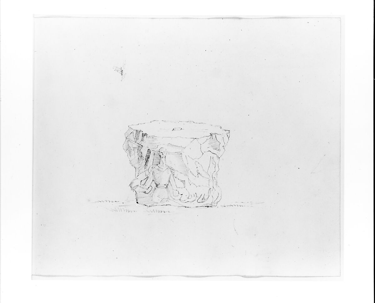 Capital (from Sketchbook), John William Casilear (American, New York 1811–1893 Saratoga Springs, New York), Graphite on wove paper, American 