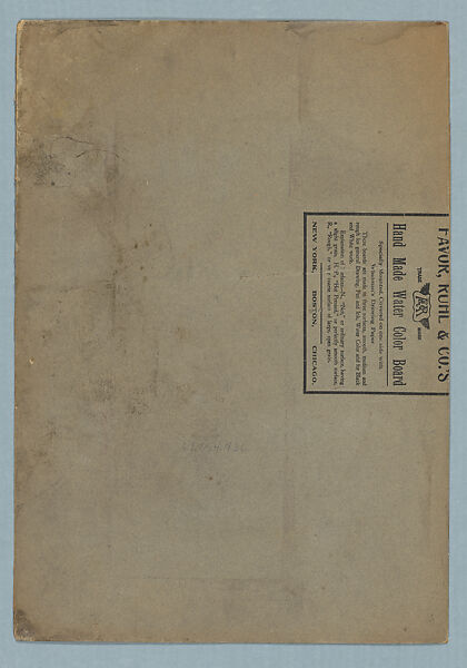 Design for a window, the calling of Peter and Andrew,  All Saints' Episcopal Church, Atlanta, Georgia, Louis C. Tiffany (American, New York 1848–1933 New York), Transparent and opaque watercolor, pencil, and black ink, American