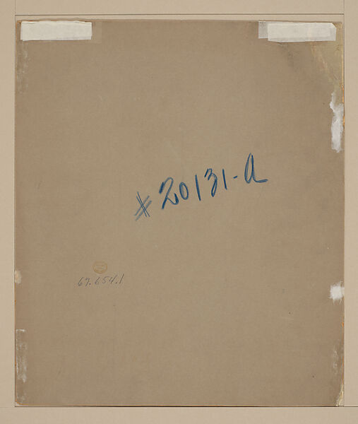 Suggestion for Glass Mosaic Bird Bath in Floral Design, Tiffany Studios (1902–32), Watercolor, brown ink, and graphite on artist board, American