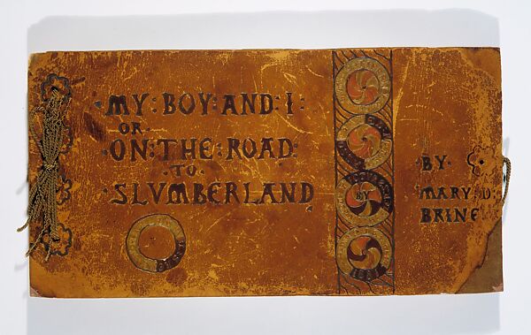 My Boy and I or On the Road To Slumberland, Louis C. Tiffany (American, New York 1848–1933 New York), Paper, tooled leather binding, and silk cords, American