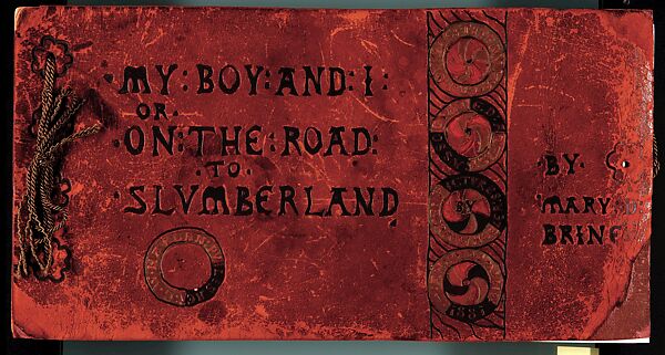 My Boy and I or On the Road To Slumberland, Louis C. Tiffany (American, New York 1848–1933 New York), Paper, tooled leather binding, and silk cords, American