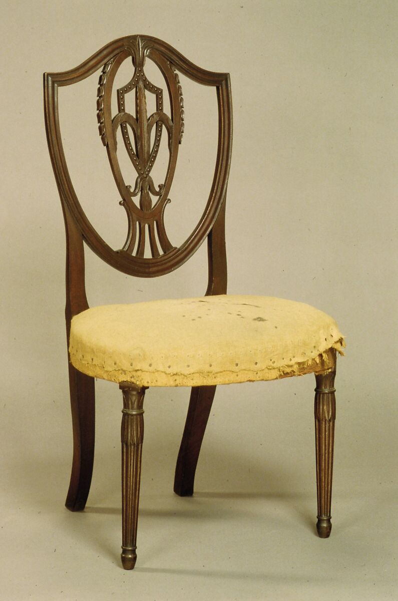 Side Chair, Mahogany, chestnut, poplar, American