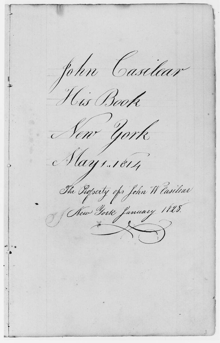 Brown Ink Inscription (from Sketchbook), John William Casilear (American, New York 1811–1893 Saratoga Springs, New York), Pen and ink on paper, American 