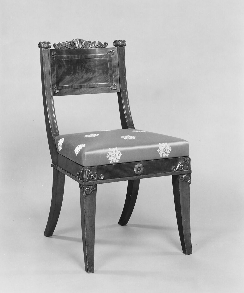 Side Chair, Mahogany, poplar, American