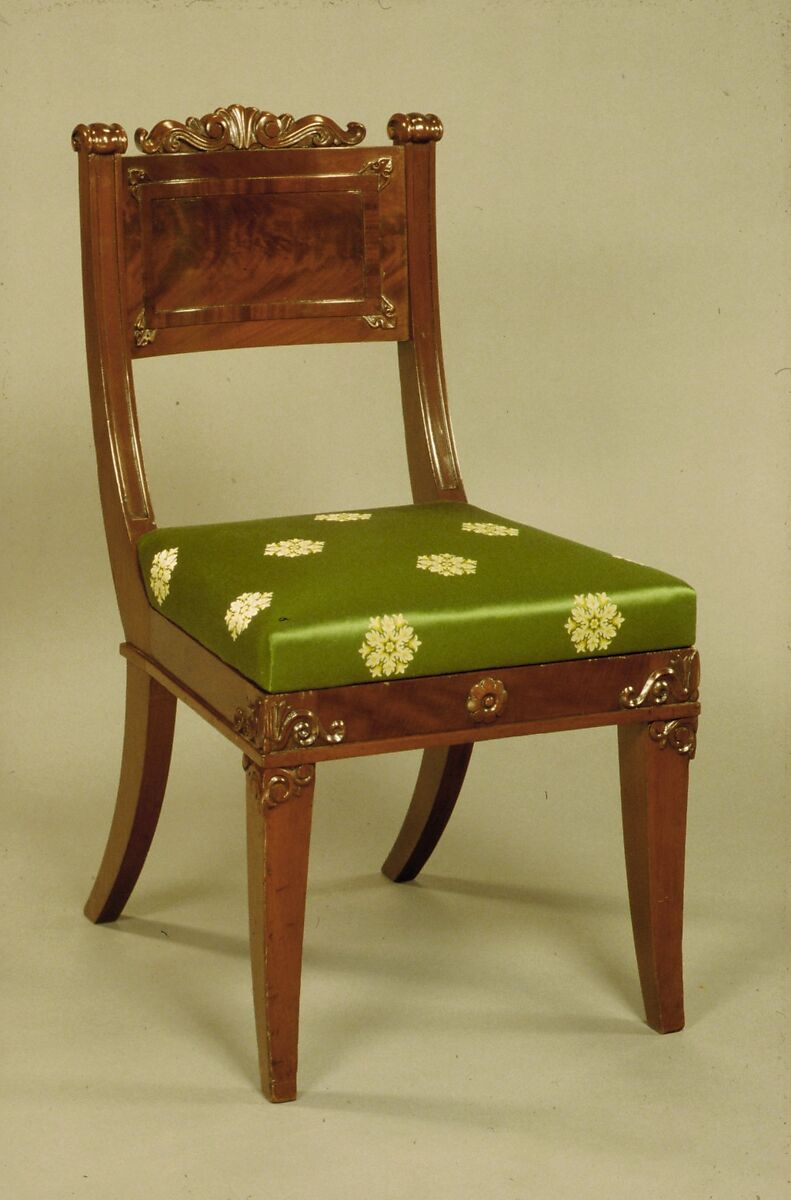 Side Chair, Mahogany, poplar, American 
