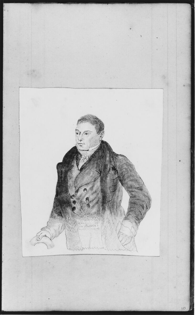 "Layfaeete" [Lafayette?] (from Sketchbook), John William Casilear (American, New York 1811–1893 Saratoga Springs, New York), Graphite, pen and ink, and watercolor on off-white wove paper, American 