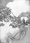 Girl on a Swing, Maxfield Parrish (American, Philadelphia, Pennsylvania 1870–1966 Plainfield, New Hampshire), Oil on paper, American