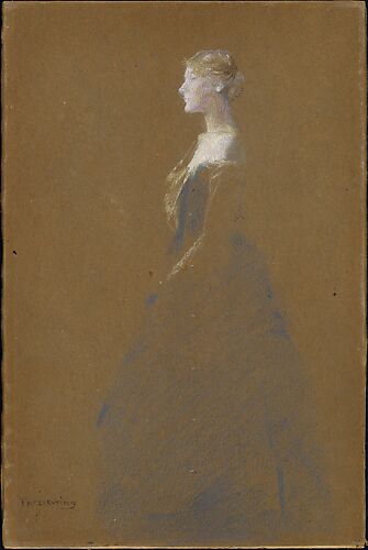 Woman in a Blue Dress