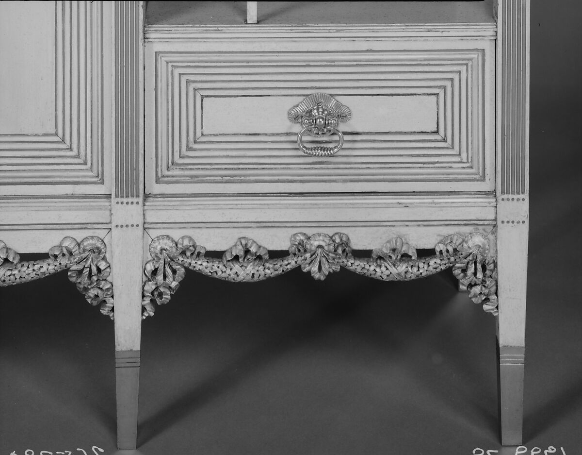 Cabinet, Attributed to Herter Brothers (German, active New York, 1864–1906), Maple, with painted and gilded surface, bevelled glass, silk velvet, brass, American