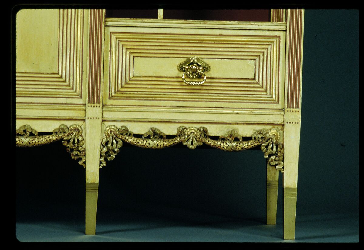 Cabinet, Attributed to Herter Brothers (German, active New York, 1864–1906), Maple, with painted and gilded surface, bevelled glass, silk velvet, brass, American