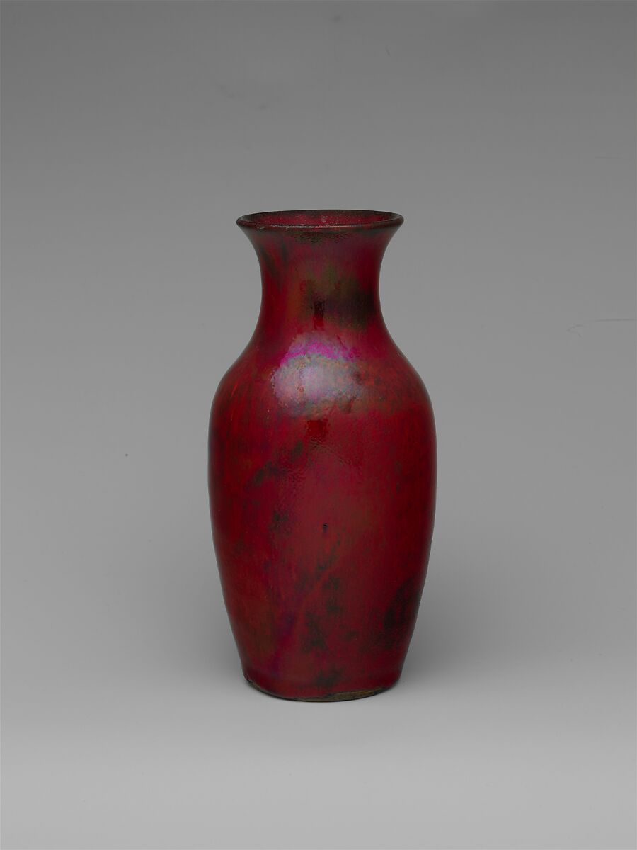 Vase, Manufactured by Chelsea Keramic Art Works (1872–1889), Glazed stoneware, American 