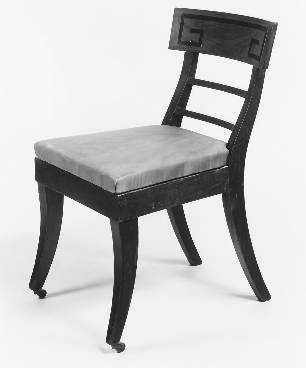 Chair, Mahogany, ebony inlay, American