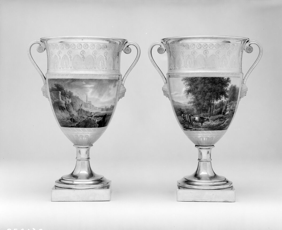 Vase, Manufactured by Marc Schoelcher (established 1798–1834), Porcelain, French