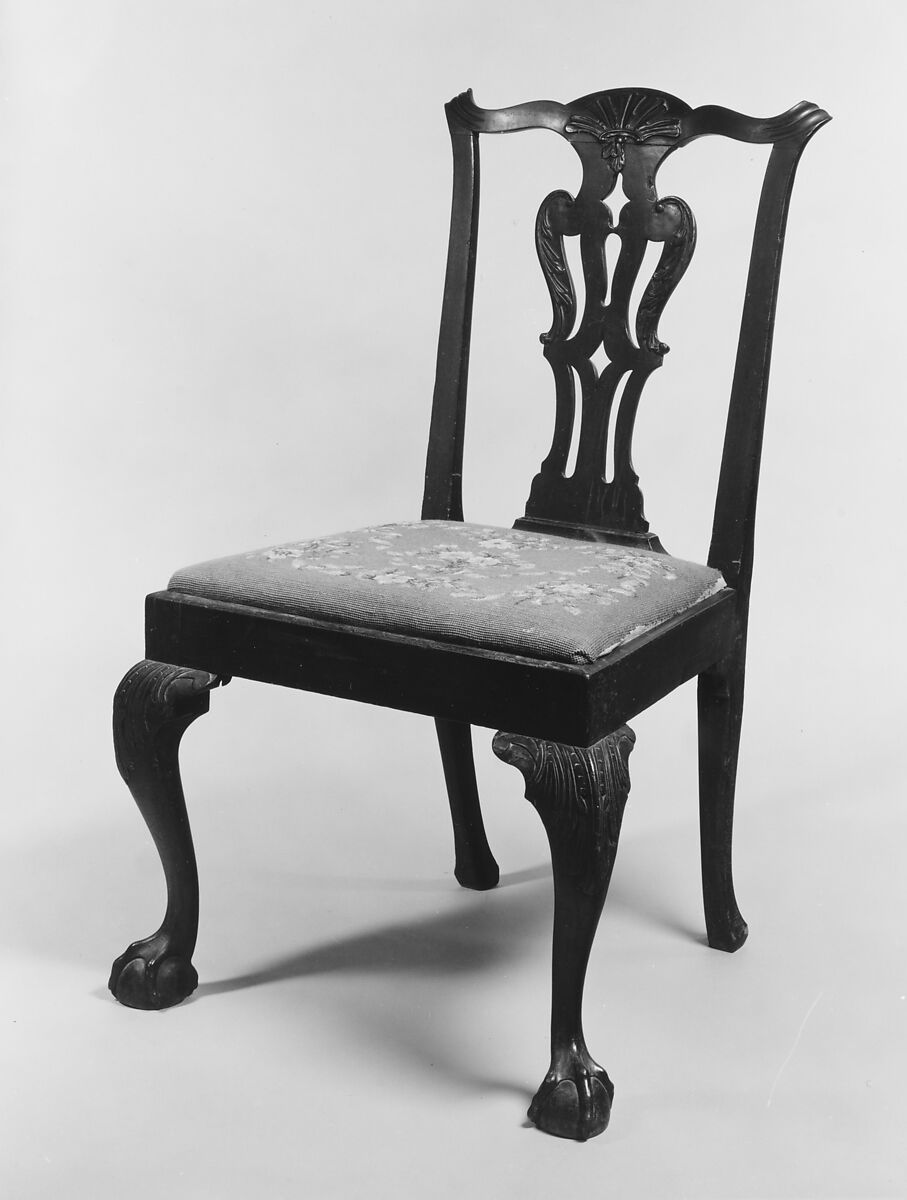 Chair, Mahogany, maple, American 