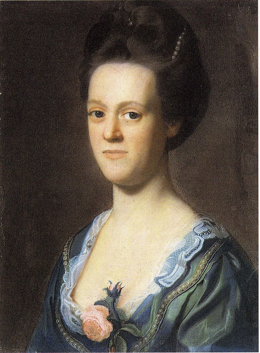 Elizabeth Green (Mrs. Ebenezer Storer II), John Singleton Copley (American, Boston, Massachusetts 1738–1815 London), Pastel on paper mounted on canvas, American